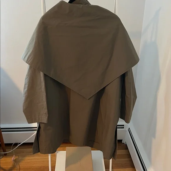Massimo Dutti Cotton Detachable Scarf Coat - Picture 4 of 5